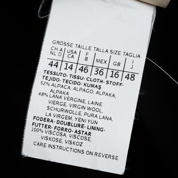 Max Mara Studio Blue Alpaca Coat - Picture 13 of 15